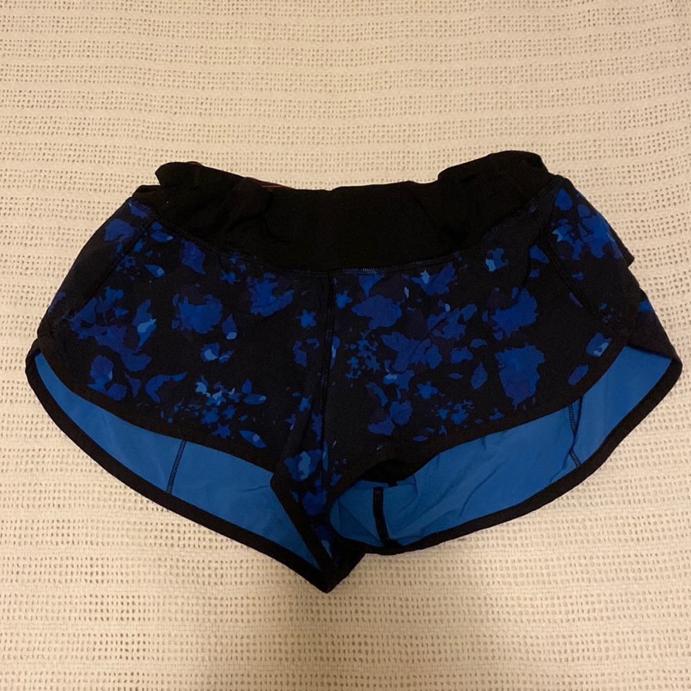 Blue and Black Camo Lululemon Shorts
